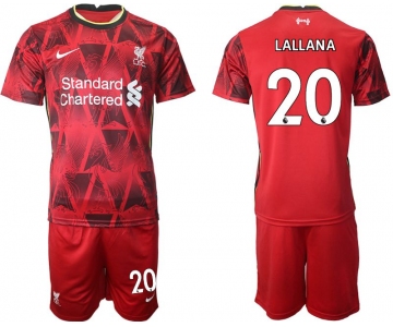 Men 2021-2022 Club Liverpool home red 20 Nike Soccer Jersey