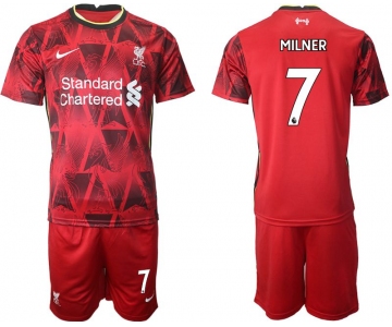 Men 2021-2022 Club Liverpool home red 7 Nike Soccer Jersey