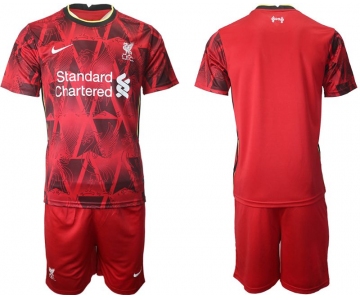 Men 2021-2022 Club Liverpool home red blank Nike Soccer Jerseys