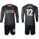 Men 2021 Liverpool away long sleeves 12 soccer jerseys