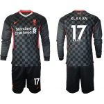 Men 2021 Liverpool away long sleeves 17 soccer jerseys