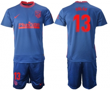 Men 2020-2021 club Atletico Madrid away 13 blue Soccer Jerseys