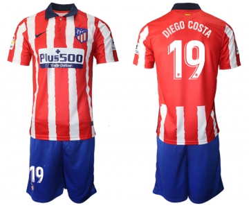 Men 2020-2021 club Atletico Madrid home 19 red Soccer Jerseys