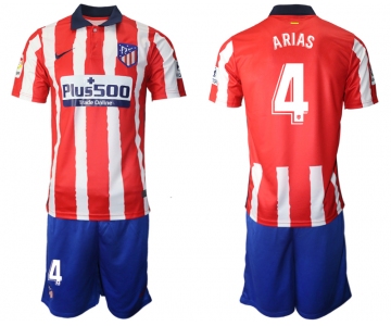 Men 2020-2021 club Atletico Madrid home 4 red Soccer Jerseys