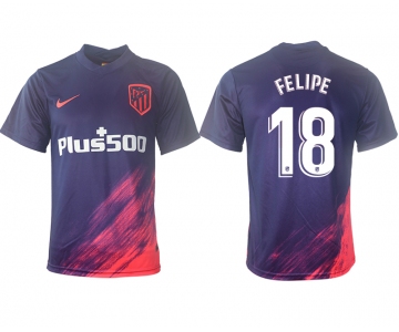 Men 2021-2022 Club Atletico Madrid away aaa version purple 18 Soccer Jersey
