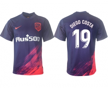 Men 2021-2022 Club Atletico Madrid away aaa version purple 19 Soccer Jersey