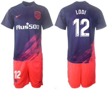 Men 2021-2022 Club Atletico Madrid away purple 12 Soccer Jersey