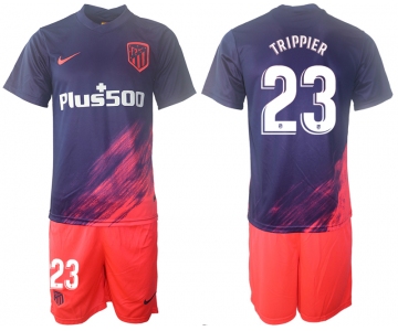 Men 2021-2022 Club Atletico Madrid away purple 23 Soccer Jersey