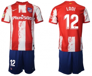 Men 2021-2022 Club Atletico Madrid home red 12 Nike Soccer Jersey