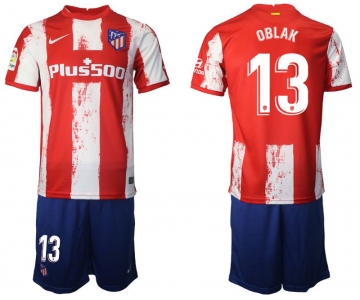 Men 2021-2022 Club Atletico Madrid home red 13 Nike Soccer Jersey