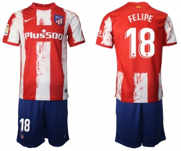 Men 2021-2022 Club Atletico Madrid home red 18 Nike Soccer Jersey