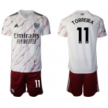 Men 2020-2021 club Arsenal away 11 white Soccer Jerseys