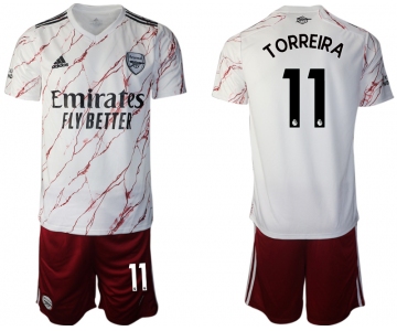 Men 2020-2021 club Arsenal away 11 white Soccer Jerseys