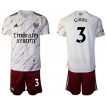 Men 2020-2021 club Arsenal away 3 white Soccer Jerseys