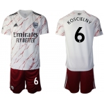 Men 2020-2021 club Arsenal away 6 white Soccer Jerseys