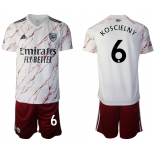 Men 2020-2021 club Arsenal away 6 white Soccer Jerseys