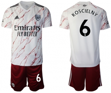 Men 2020-2021 club Arsenal away 6 white Soccer Jerseys