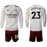 Men 2020-2021 club Arsenal away long sleeve 23 white Soccer Jerseys