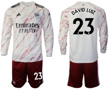 Men 2020-2021 club Arsenal away long sleeve 23 white Soccer Jerseys