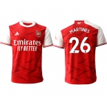 Men 2020-2021 club Arsenal home aaa version 26 red Soccer Jerseys