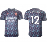 Men 2021-2022 Club Arsenal Second away aaa version blue 12 Soccer Jersey