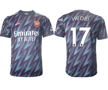 Men 2021-2022 Club Arsenal Second away aaa version blue 17Soccer Jersey