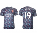 Men 2021-2022 Club Arsenal Second away aaa version blue 19 Soccer Jersey