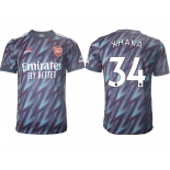 Men 2021-2022 Club Arsenal Second away aaa version blue 34 Soccer Jersey