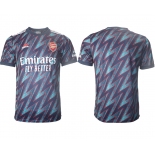 Men 2021-2022 Club Arsenal Second away aaa version blue blank Soccer Jersey