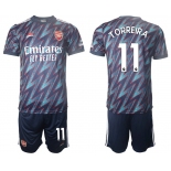 Men 2021-2022 Club Arsenal away blue 11 Soccer Jersey