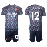 Men 2021-2022 Club Arsenal away blue 12 Soccer Jersey