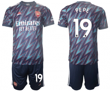 Men 2021-2022 Club Arsenal away blue 19 Soccer Jersey