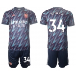 Men 2021-2022 Club Arsenal away blue 34 Soccer Jersey