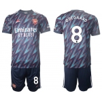 Men 2021-2022 Club Arsenal away blue 8 Soccer Jersey