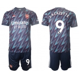 Men 2021-2022 Club Arsenal away blue 9 Soccer Jersey