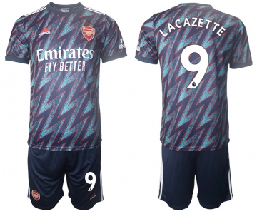 Men 2021-2022 Club Arsenal away blue 9 Soccer Jersey