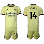 Men 2021-2022 Club Arsenal away yellow 14 Soccer Jersey