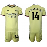 Men 2021-2022 Club Arsenal away yellow 14 Soccer Jerseys