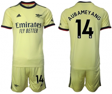 Men 2021-2022 Club Arsenal away yellow 14 Soccer Jerseys