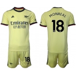 Men 2021-2022 Club Arsenal away yellow 18 Soccer Jersey