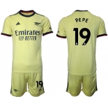 Men 2021-2022 Club Arsenal away yellow 19 Soccer Jersey