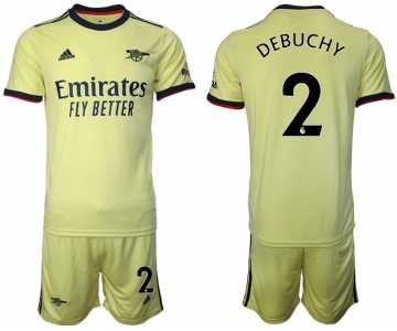 Men 2021-2022 Club Arsenal away yellow 2 Soccer Jersey