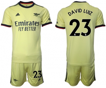 Men 2021-2022 Club Arsenal away yellow 23 Soccer Jersey