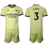 Men 2021-2022 Club Arsenal away yellow 3 Soccer Jersey