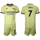 Men 2021-2022 Club Arsenal away yellow 7 Soccer Jersey