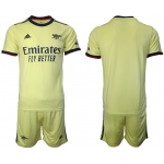 Men 2021-2022 Club Arsenal away yellow blank Soccer Jersey