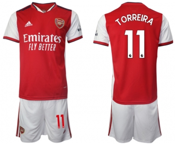 Men 2021-2022 Club Arsenal home red 11 Soccer Jersey