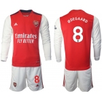 Men 2021-2022 Club Arsenal home red Long Sleeve 8 Soccer Jersey