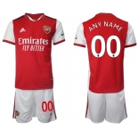 Men 2021-2022 Club Arsenal home red customized Soccer Jersey