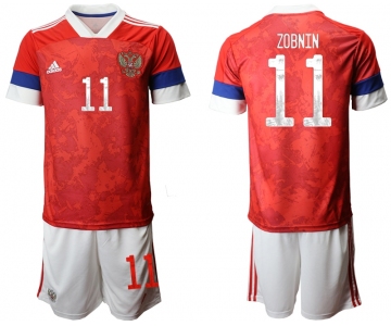 Men 2021 European Cup Russia red home 11 Soccer Jerseys